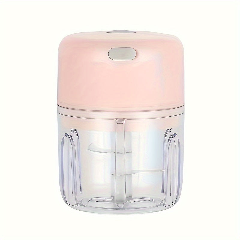 Multi-Purpose USB-Charged Mini Food Chopper - Quick and Efficient 1000 RPM Electric Grinder for Garlic, Veggies, and More