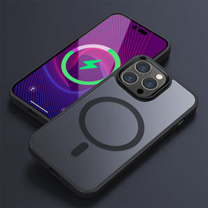 Magnetic Shockproof Hard Mobile Protection Cover Wireless Charging For IPhone 14 13 12 11 Pro Max Plus