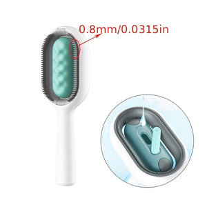 Pet Brush With Water Double Sided Hair Removal Brushes For Cat Dog Pet Grooming Comb Kitten Brush