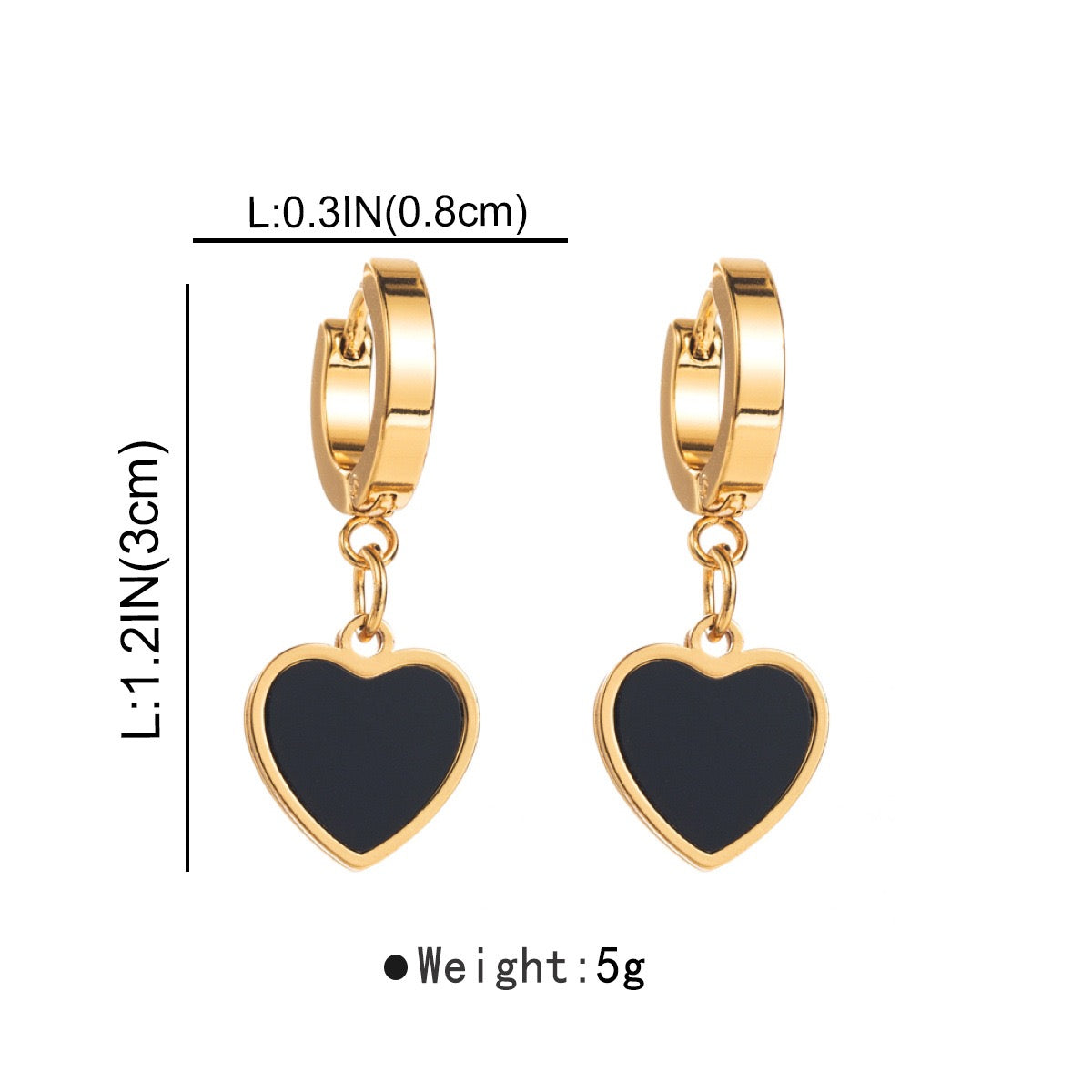 Stainless Steel NOT Tarnish Heart Shaped Earring For Women Gifts For Women