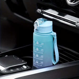 1pc/3pcs Stay Hydrated Anywhere: Portable Leakproof Water Bottle With Time Marker & Lanyard - Perfect For Adults & Families!