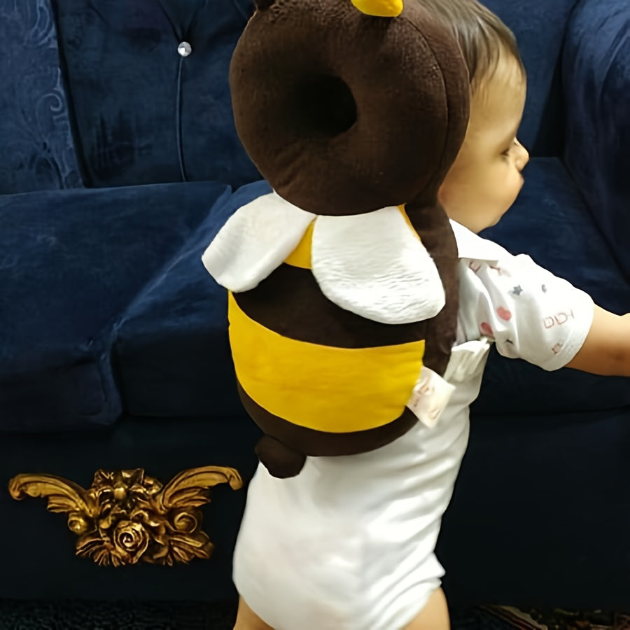 Cartoon Bee Head Protector, Breathable Head Safety Pad,  Plush Head Protective Pad, Great Christmas Halloween Thanksgiving Day Gift, New Yea