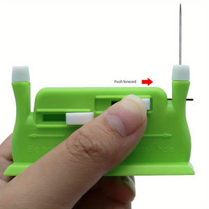 1pc Multi-functional Automatic Double-headed Sewing Needle Threader for Home Use