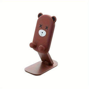 Cute Cartoon Animal Foldable Phone & Tablet Stand - Convenient Charging Holder for Desktop Use