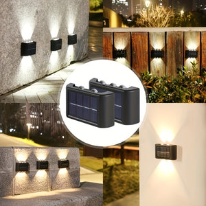 Brighten Up Your Outdoor Space With 2pcs Solar Up & Down Wall Lights!