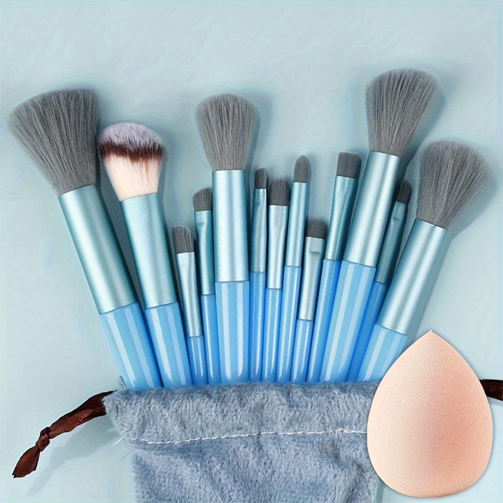 Makeup Brush Set Soft Fluffy Professiona Cosmetic Foundation Powder Eyeshadow Kabuki Blending Make Up Brush Beauty Tool Makeup Sponge Storag