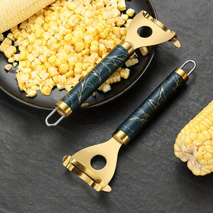 1pc, Corn Planer, Corn Stripper, Stainless Steel Corn Cob Stripper, Household Corn Peeler, Reusable Corn Thresher, Creative Corn Stripper, M