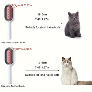 Pet Brush With Water Double Sided Hair Removal Brushes For Cat Dog Pet Grooming Comb Kitten Brush