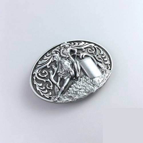 New Vintage Oval Cowgirl Rodeo Raceing Western Belt Buckle US Local Shipping