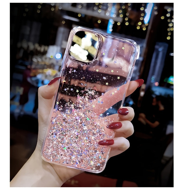 Luxury Design Glitter Bling Clear Soft Silicone Case Cover For IPhone 11 12 13 14 Pro Max X XS XR 7 8 Plus SE 6S MiNi