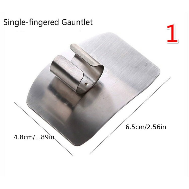 1pc, Finger Guard Stainless Steel Finger Guard For Slicing Reusable Finger Guard Kitchen Finger Guard Metal Finger Guard Cutting Protector S