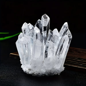 1pc Gorgeous Lab Phantom Quartz Crystal Cluster Healing Specimen Crystal, Cluster Yellow Quartz Cluster Crystal Green Quartz Point Mineral Specimen, Healing Home Office Aquarium Decoration Gift