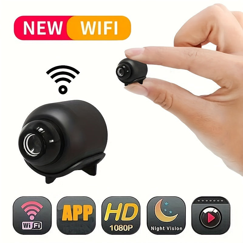 1080P HD Wireless Camera - Night Vision, 140° Wide View, 2.4GHz WiFi - Perfect for Home, Office & Store Security, SD Card Not Included