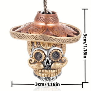 Men Necklace Gothic Creative Design Detachable Skull Pendant Necklace For Men, Personality Multi-Element Religious Pendant, Jewelry Accessor