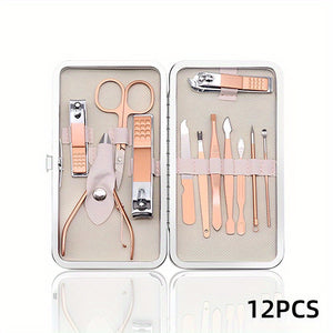 7/10/12/15/18 In 1 Professional Stainless Steel Nail Clipper Pedicure& Manicure Set -  All Purpose Set For Nails Daily And Salon !