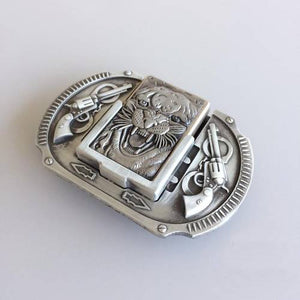 New Vintage Tiger Guns Lighter Belt Buckle US Local Shipping