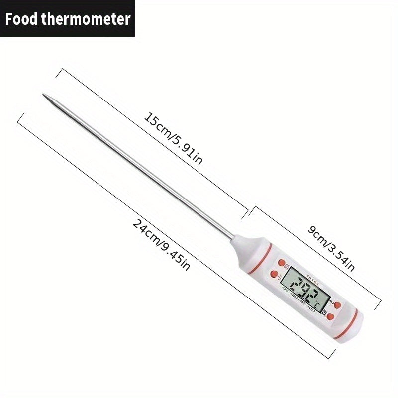 Kitchen Oil Thermometer BBQ Baking Temperature Measurement Electronic Food Thermometer Liquid Temperature Pen