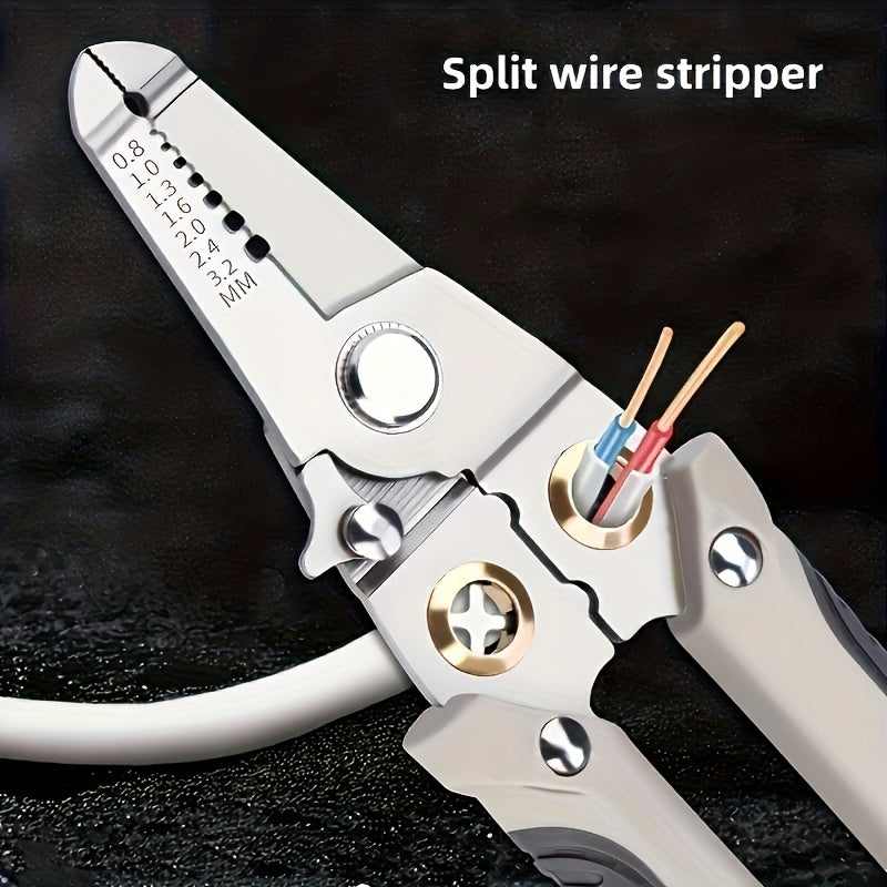 1pc Wire Stripping Pliers Multifunctional Electrician Pliers Split Wire Winding Stripping Pliers Crimping Pliers Stripping Pliers Hardware T