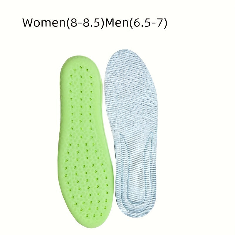 1 Pair Shock Absorption Comfortable Breathable Deodorant Insoles, Insoles For Sneakers Comfortable Plantar Fasciitis Insoles Foot Men's And