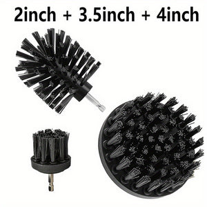 3pcs Drill Brush Set, Power Scrubber Wash Cleaning Brushes Tool Kit, Clean All Purpose Drill Brush For Grout Floor Tub Shower Tile Bathroom