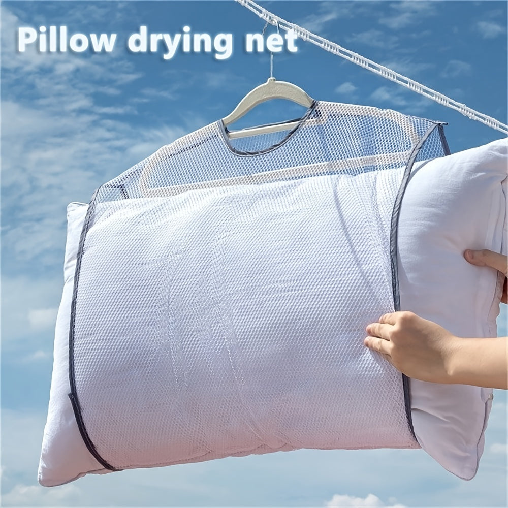 1pc Creative Household Drying Pillow Net Drying Pillow Shelf Cushion Drying Bag Washing Net Drying Storage Bag Multi-functional Pillow Doll