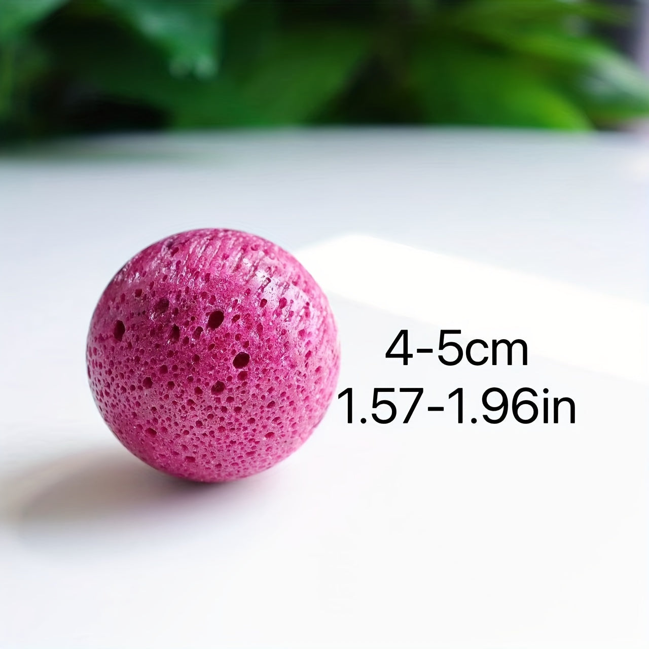 1pc 4-5cm/1.57-1.96in Ruby Spheres Natural Crystal Ball, Healing Crystal, Home Decoration, Party Decoration, Desktop Decoration, Crystal Orn