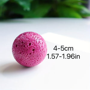 1pc 4-5cm/1.57-1.96in Ruby Spheres Natural Crystal Ball, Healing Crystal, Home Decoration, Party Decoration, Desktop Decoration, Crystal Orn