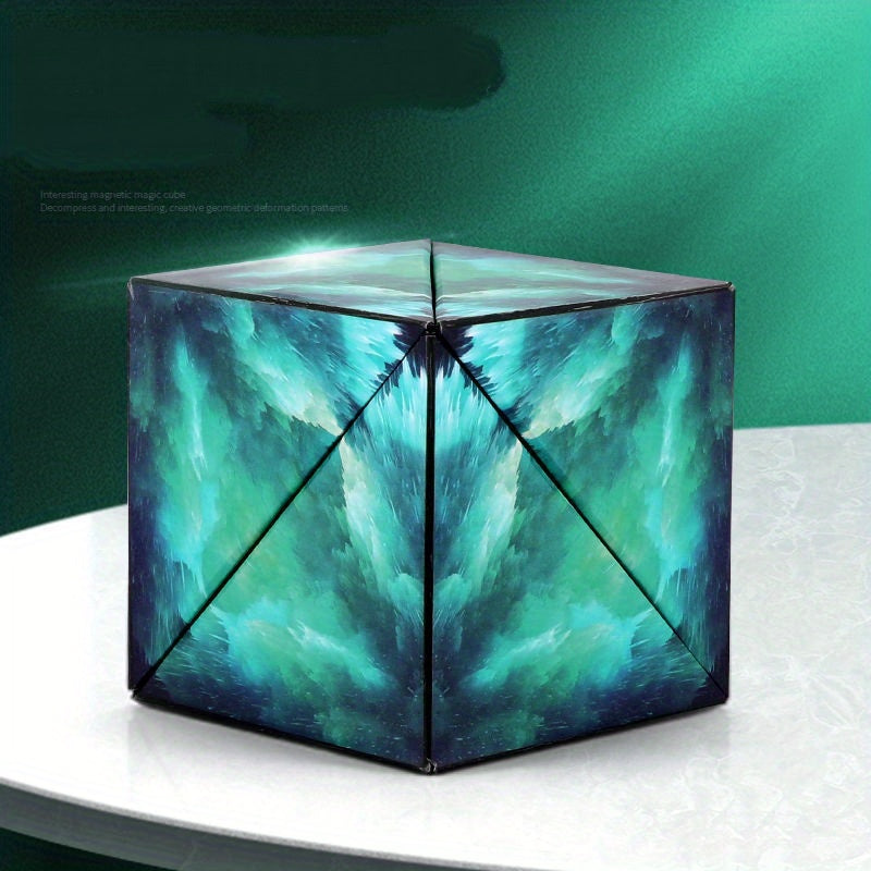 Magnetic Magic Cube 3D Geometric Decompression Educational Magnetic Thinking Toy