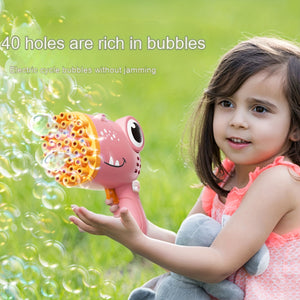 Magic Bubble Blaster: 40-Hole, Electric & Portable - Ultimate Party & Outdoor Fun, Ideal Kids' Birthday/Christmas Gift