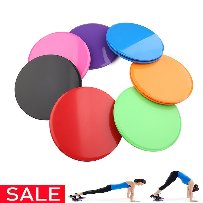 1pair Core Sliders - Portable Fitness Equipment for Abdominal Muscle Training and Yoga Workouts