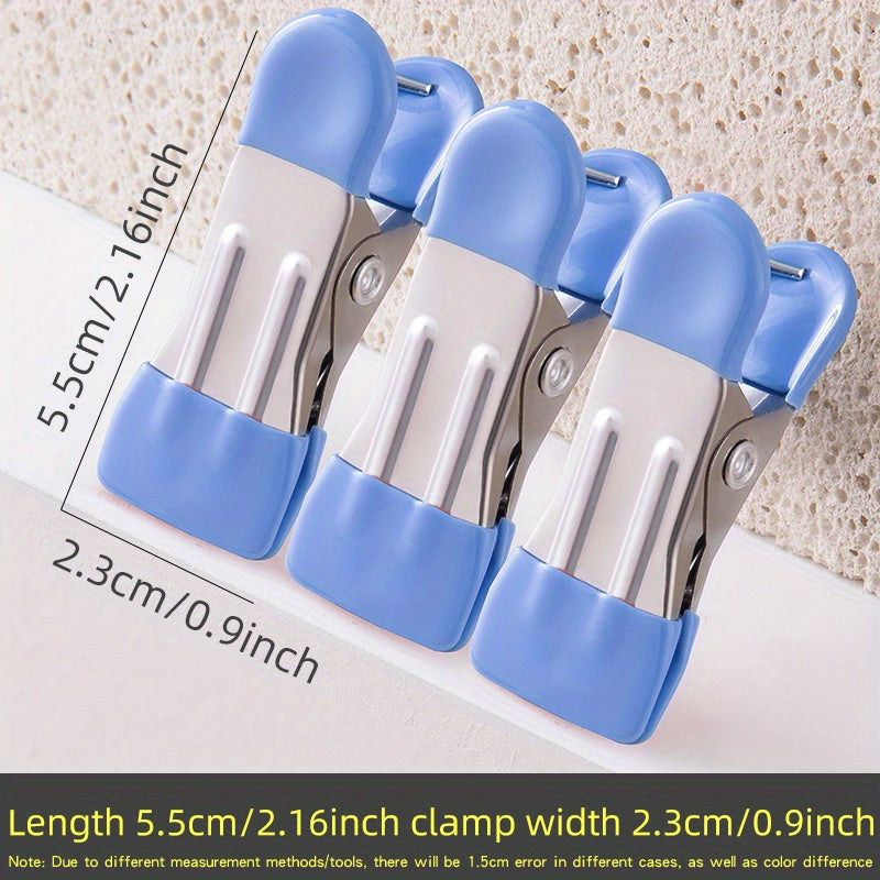 10pcs Non-slip Small Heavy Duty Plastic Food Clips, Clothes Drying Clips