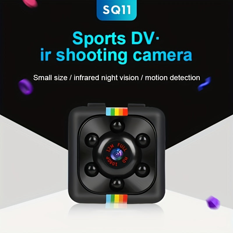 1pc HD Mini Camera with Night Vision, Motion Detection, and Audio Recording - Perfect for Home Security and Nanny Monitoring