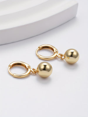 1pair Women's Trendy Fashion Round Ball Dangle Earrings