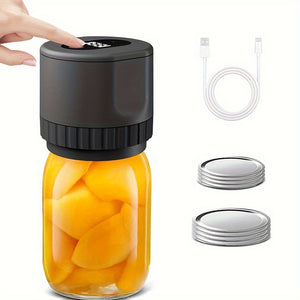 Electric Mason Jar Vacuum Sealer Kit For Wide Mouth And Regular Mouth Mason Jars