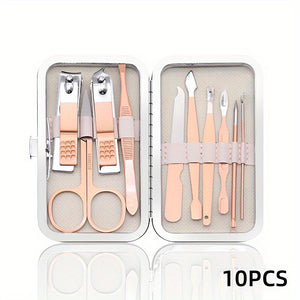 7/10/12/15/18 In 1 Professional Stainless Steel Nail Clipper Pedicure& Manicure Set -  All Purpose Set For Nails Daily And Salon !