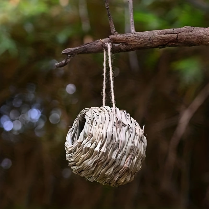 2pcs/3pcs/4pcs Hand Woven Hummingbird Nest House - Perfect for Outdoor Garden and Yard, Ball Shape Design for Comfortable Nesting