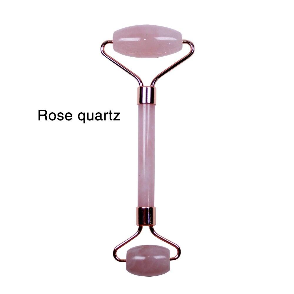 100% Natural Crystal Quartz Roller Slimming Face Massager Lifting Tool Facial Massager Jade Roller Face Anti Wrinkle Beauty Care