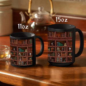 1pc, Library Bookshelf Mug, Book Lovers Coffee Mugs, Librarian Mug, Book Coffee Mug, Book Coffee Cups, Book Club Cup, Bookish Items, Bookwor