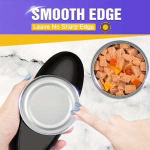 1pc Smooth Edge Electric Can Opener for Easy Opening and Arthritis Relief - Perfect for Kitchen and Camping