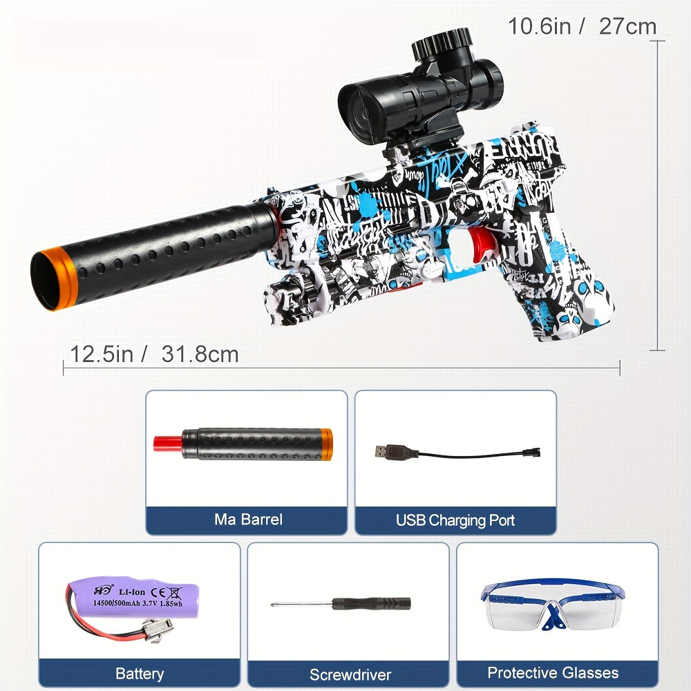 M416 Electric Blaster Gun Set With Goggles - High Precision Shooting Toy, Rechargeable And Reusable, Easy To Operate - Perfect Outdoor Toy G