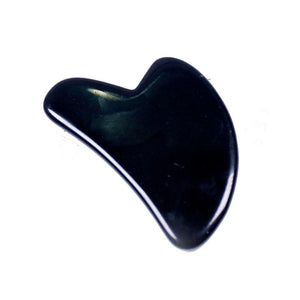 Obsidian Guasha Board Natural Stone Scraper Chinese Gua Sha Tools Neck Body Acupuncture Spa Acupuncture Scraper Therapy