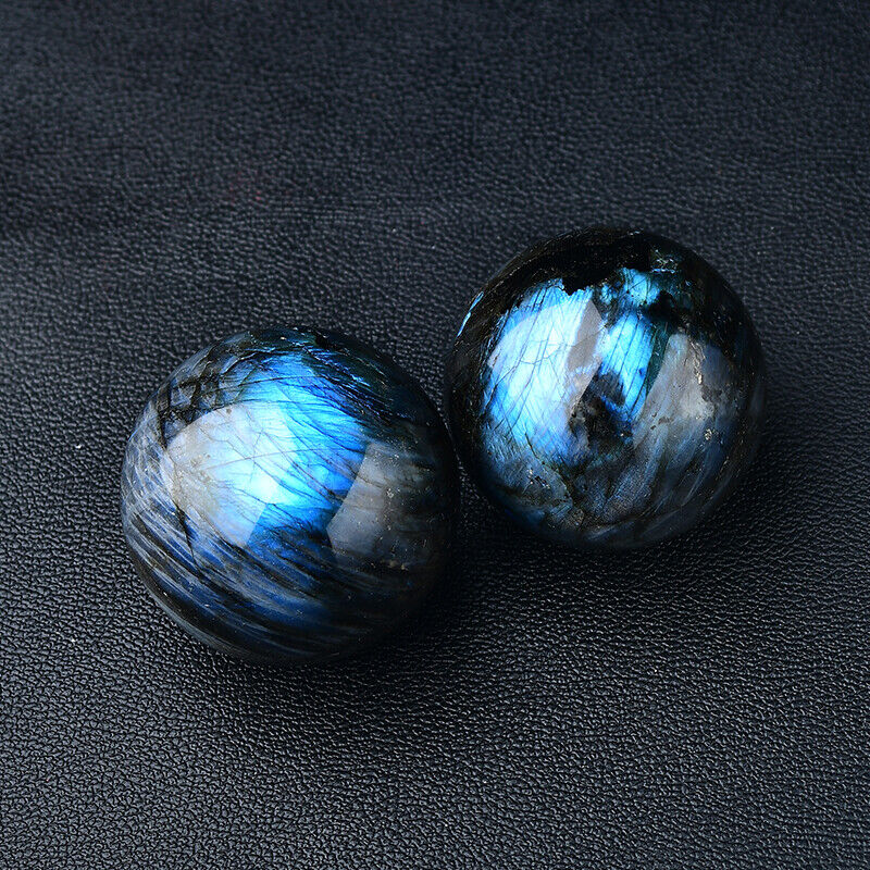 Strong Blue Flash Labradorite Crystal Sphere Reiki Healing Meditation with Stand