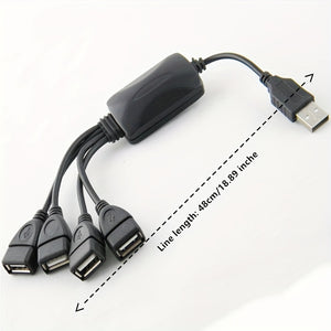 4 Port Extended USB Splitter USB Hub USB Expander USB 2.0 Hub With Cable