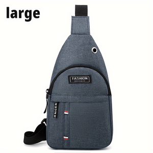 1pc Men's Small Casual Outdoor Chest Bag, Mountaineering Cycling Shoulder Bag, Waterproof Sports Small Messenger Bag