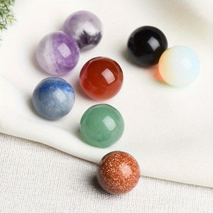 10pcs Natural Crystal Ball Quartz Sphere Random 15-16mm Healing Stones