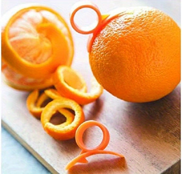 6pcs Creative Orange Peeler with Ring Handle - Easily Peel Oranges, Lemons, and Grapefruits - Kitchen Gadget for Effortless Fruit and Vegeta