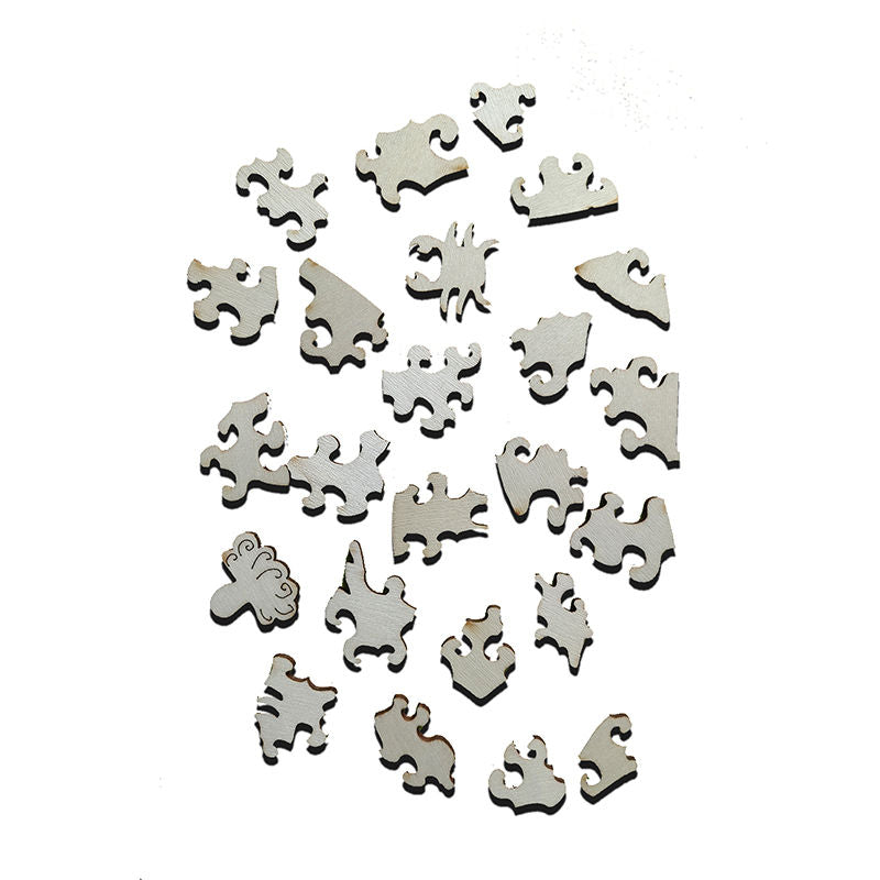 Magic Wooden Elephant Unique Shaped Jigsaw Puzzles ,Christmas,Halloween,Thanksgiving gifts！