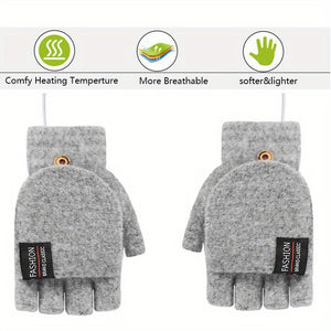 Stay Warm & Cozy All Winter Long With USB Heating Gloves For Women & Men!