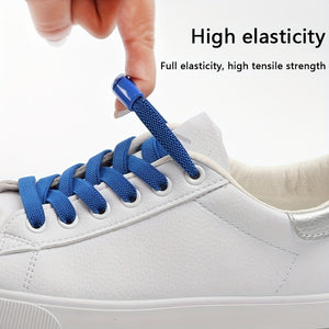 1pair Stylish and Comfortable Women's White Sneakers with Buckles - No More Hassle with Laces!