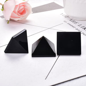 Natural Crystal Pyramid Quartz Obsidian Energy Healing Stone Chakra Reiki Crystal Point Tower Home Decor Crafts Of Gem Stone 1PC